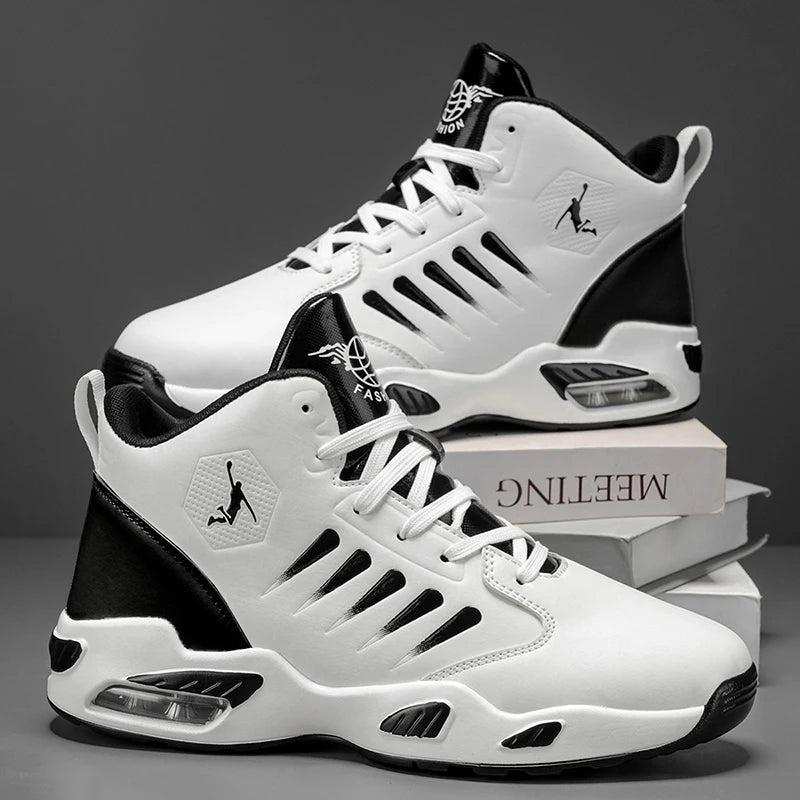 Men's Basketball & Athletic Shoes — Cushioned High-Top Sneakers