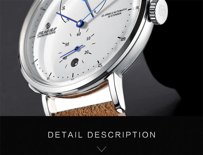 Men's Luxury Automatic Mechanical Watch — Military Style Waterproof Wristwatch