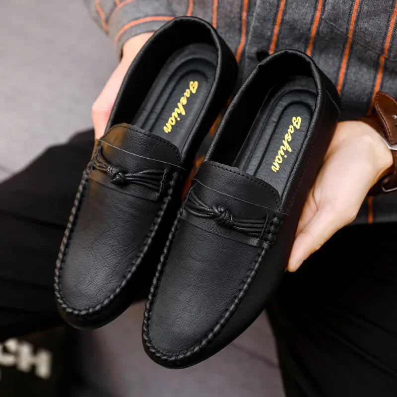 Men's Slip-On Moccasin Driving Shoes — Comfortable Casual Loafers