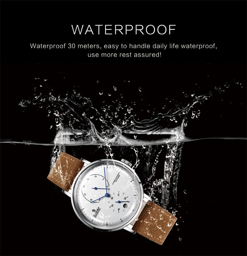 Men's Luxury Automatic Mechanical Watch — Military Style Waterproof Wristwatch