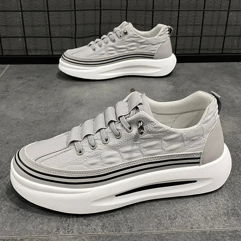 Men's Non-Slip Platform Sneakers — Breathable Casual Loafers