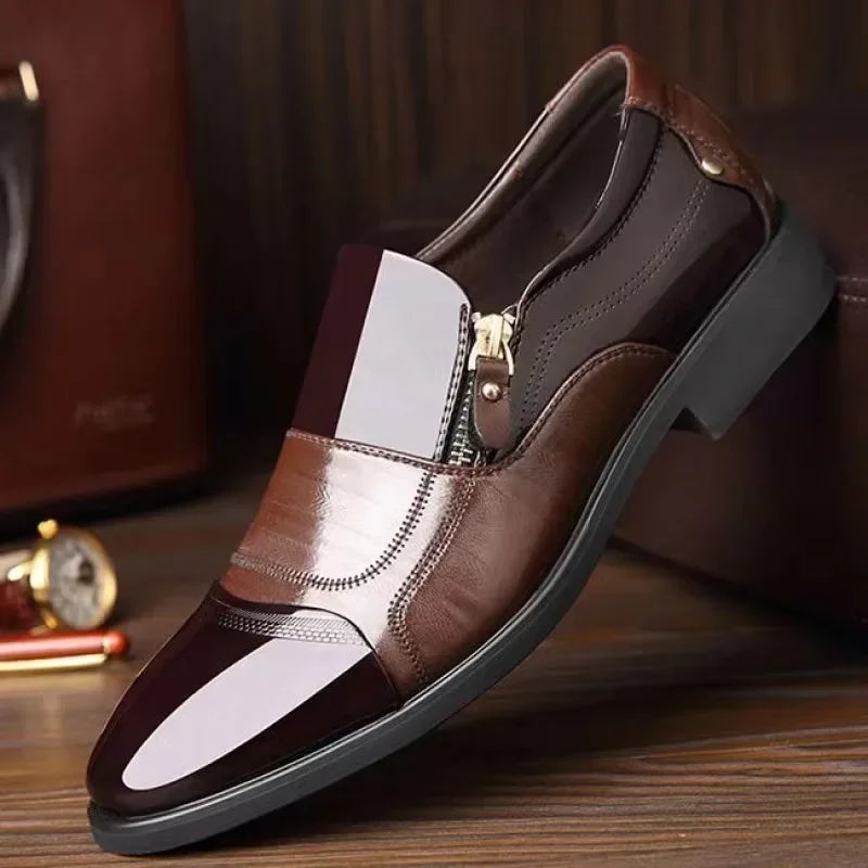 Men's Business Oxford Dress Shoes — Leather Formal Footwear