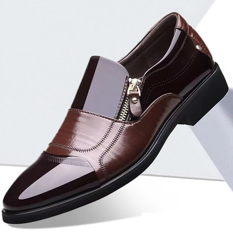 Men's Business Oxford Dress Shoes — Leather Formal Footwear