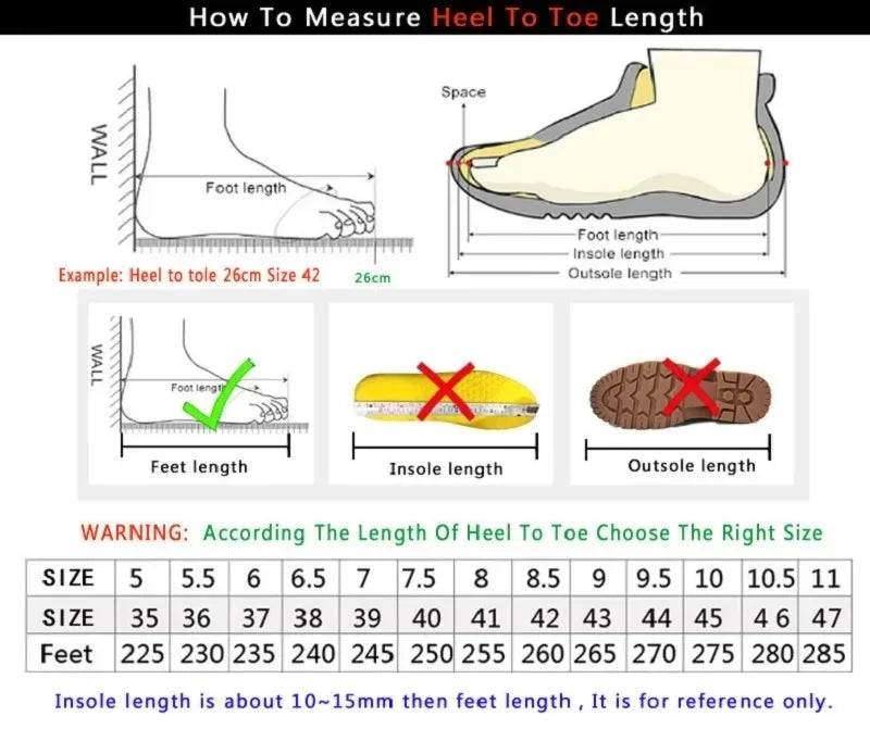 Men's Non-Slip Platform Sneakers — Breathable Casual Loafers