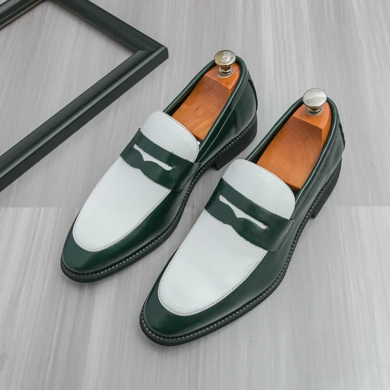Men's Breathable Moccasin Loafers — Slip-On Flat Driving Shoes