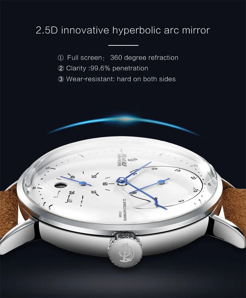 Men's Luxury Automatic Mechanical Watch — Military Style Waterproof Wristwatch