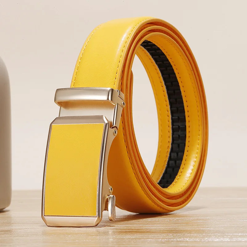 Women's Genuine Leather Belt — Multi-Colour Elegant Strap for Dresses & Business