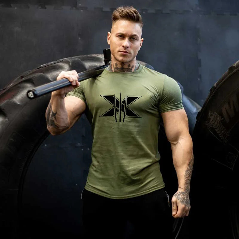 Men's Bodybuilding Graphic T-Shirt — Gym & Streetwear Cotton Tee