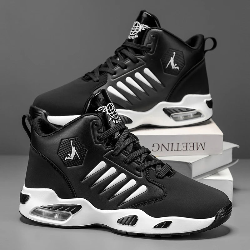 Men's Basketball & Athletic Shoes — Cushioned High-Top Sneakers