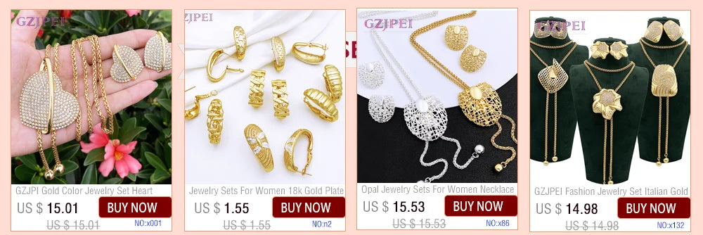Women's Two-Tone Luxury Jewellery Set — Nigeria Trending Choker, Earrings, Ring & Bracelet