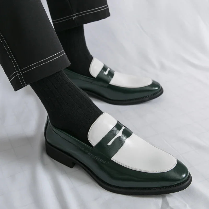 Men's Breathable Moccasin Loafers — Slip-On Flat Driving Shoes