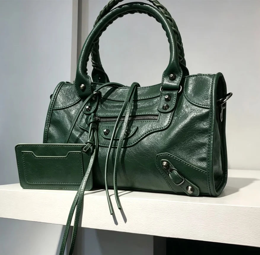 Women's Motorcycle Hobo Crossbody Bag — 2026 High Capacity Luxury Travel Shoulder Bag