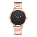 Women's Rose Gold Fashion Quartz Watch — Stainless Steel Business Wristwatch