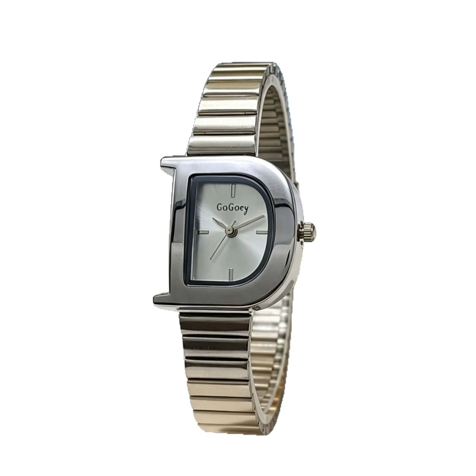 Women's Vintage D-Shaped Bamboo Knot Personalized Quartz Wristwatch