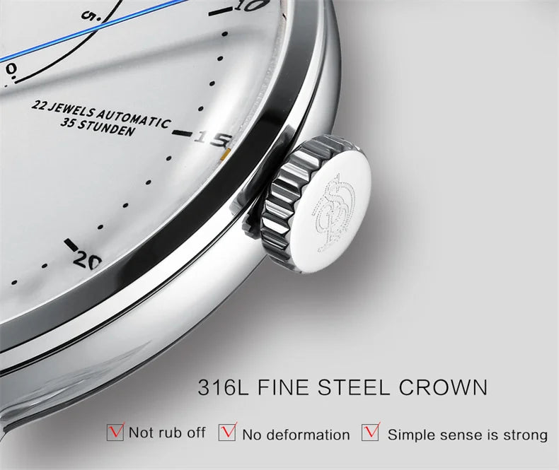Men's Luxury Automatic Mechanical Watch — Military Style Waterproof Wristwatch