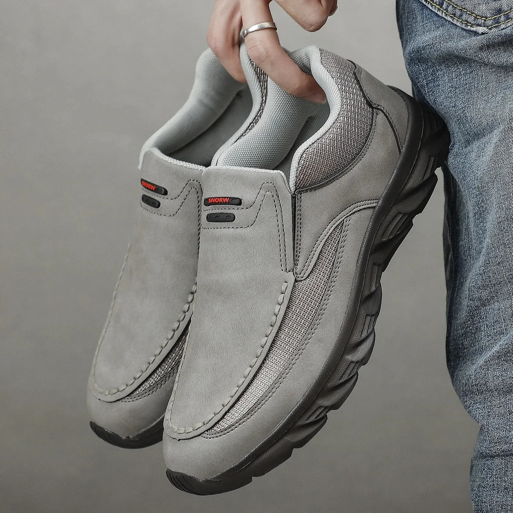 Men's Handmade Retro Slip-On Loafers — Breathable Casual Sneakers
