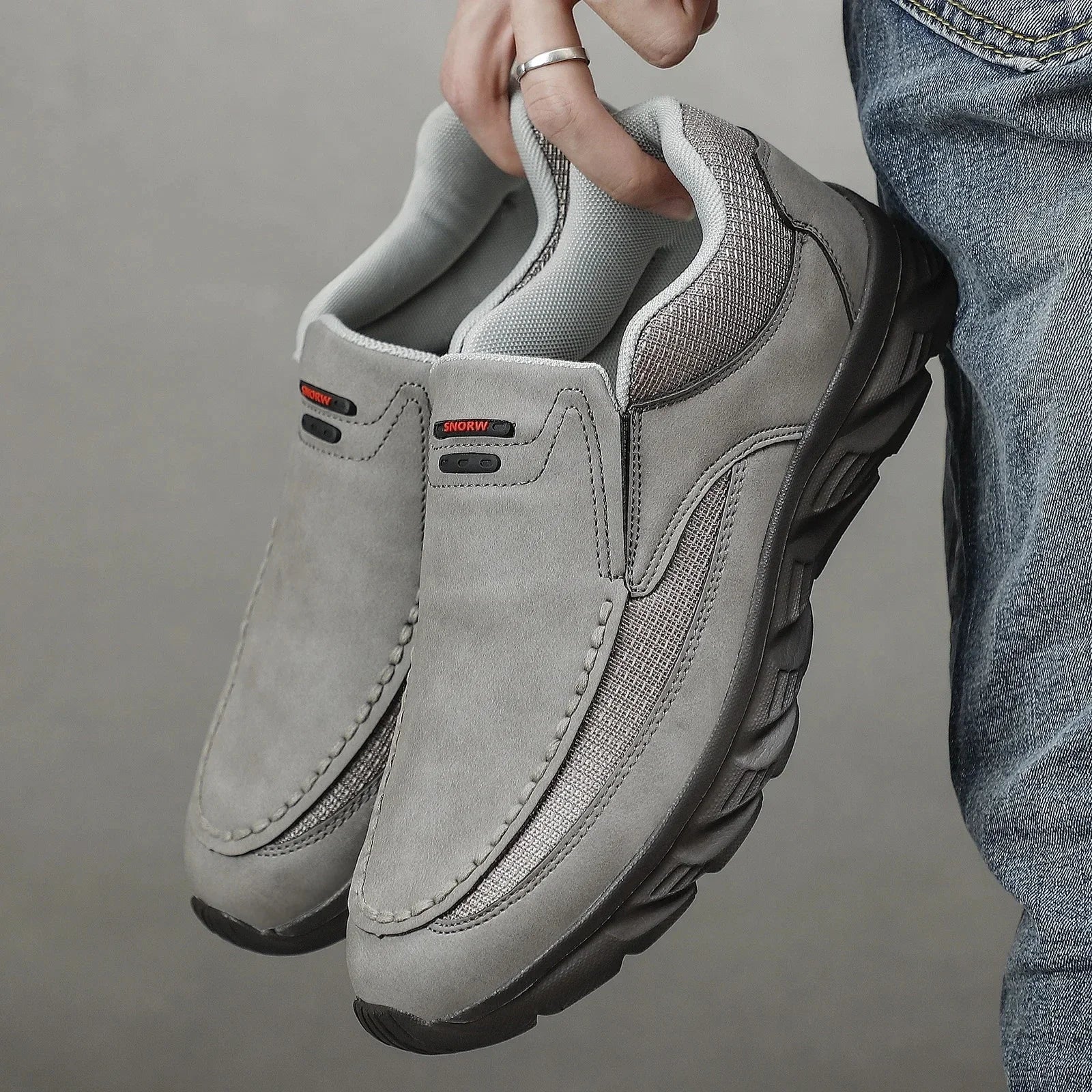 Men's Handmade Retro Slip-On Loafers — Breathable Casual Sneakers