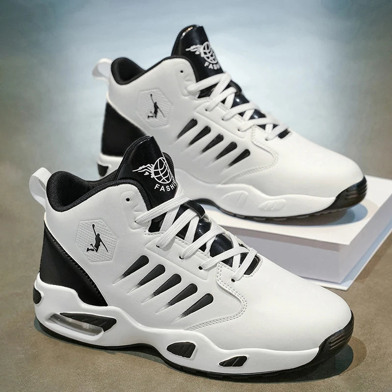 Men's Basketball & Athletic Shoes — Cushioned High-Top Sneakers