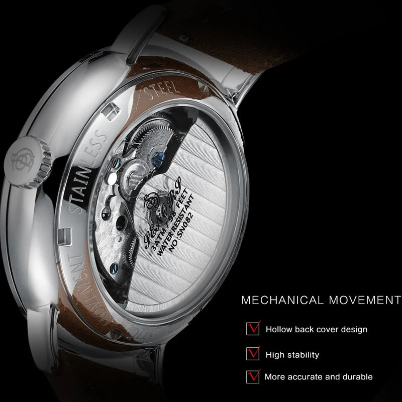 Men's Luxury Automatic Mechanical Watch — Military Style Waterproof Wristwatch