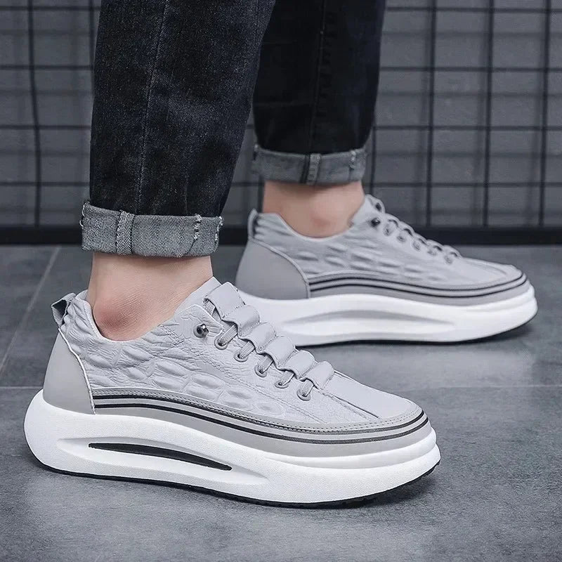Men's Non-Slip Platform Sneakers — Breathable Casual Loafers