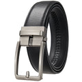 Men's Genuine Leather Belt — Automatic Buckle Luxury Designer Jeans Waistband