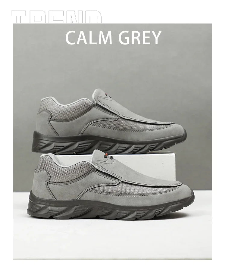 Men's Handmade Retro Slip-On Loafers — Breathable Casual Sneakers