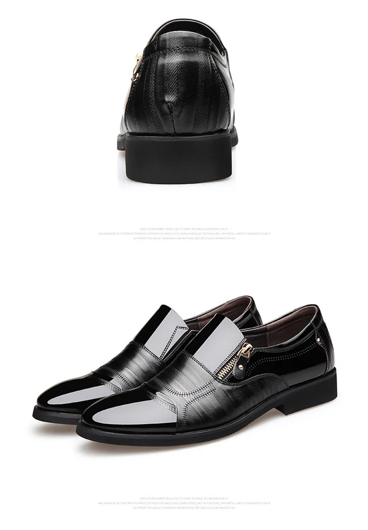 Men's Business Oxford Dress Shoes — Leather Formal Footwear