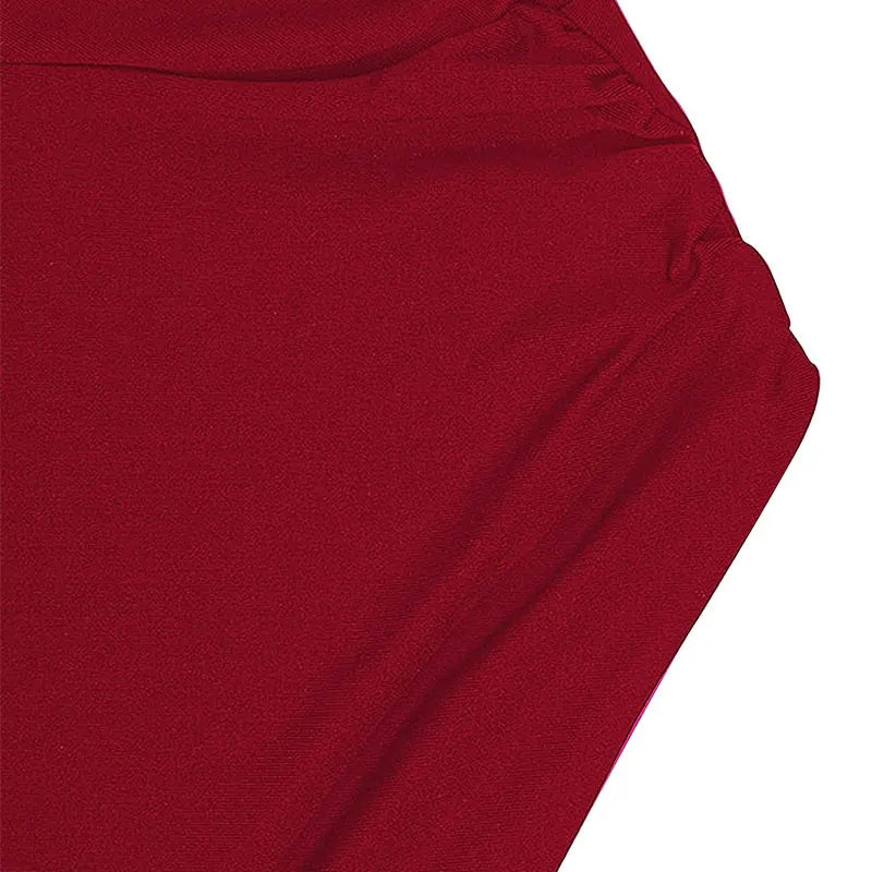 Women's Polyester-Elastane Knit One-Shoulder Backless Slim Club Dress