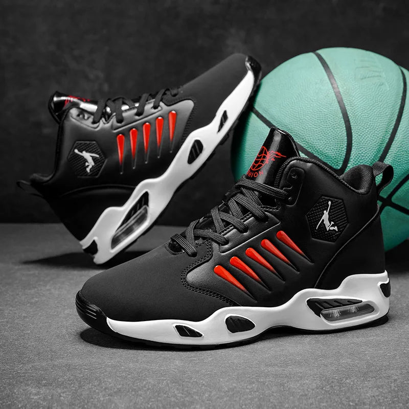 Men's Basketball & Athletic Shoes — Cushioned High-Top Sneakers