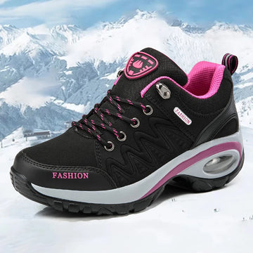 Women's PU-EVA Breathable Platform Lace-Up Walking Sneakers