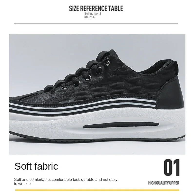 Men's Non-Slip Platform Sneakers — Breathable Casual Loafers