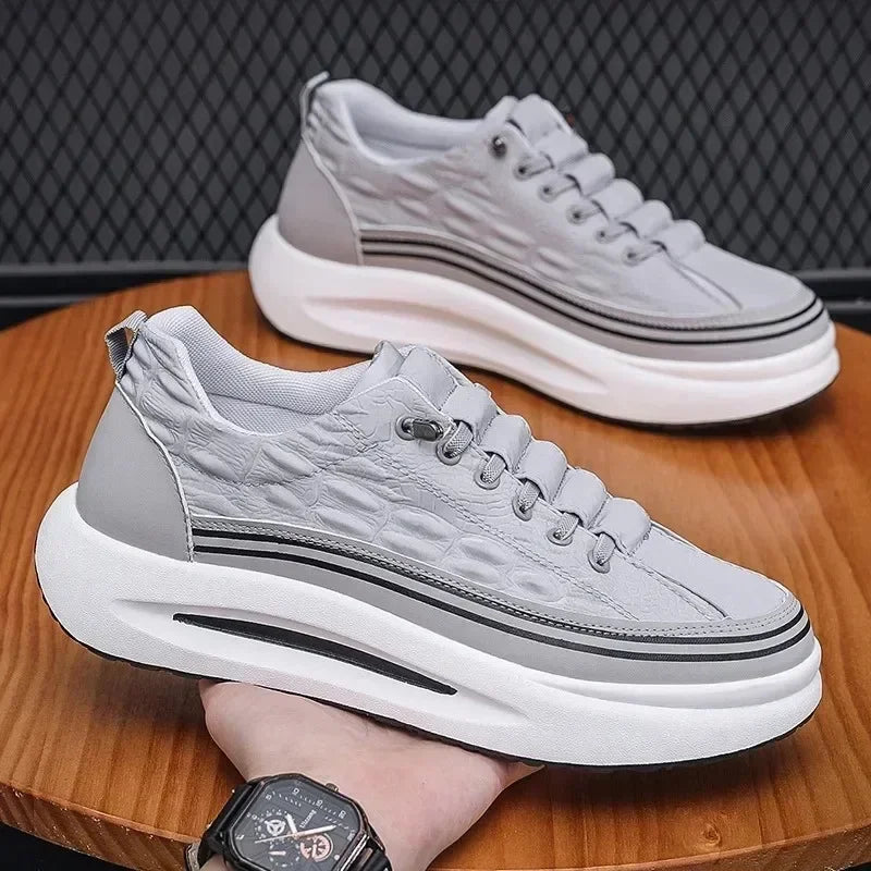 Men's Non-Slip Platform Sneakers — Breathable Casual Loafers