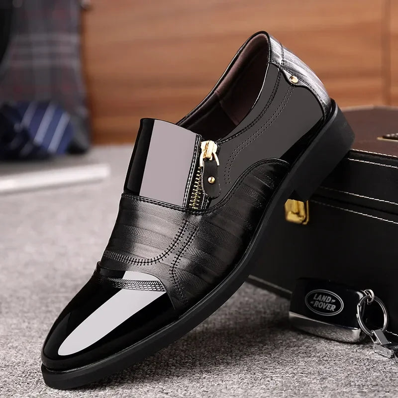 Men's Business Oxford Dress Shoes — Leather Formal Footwear