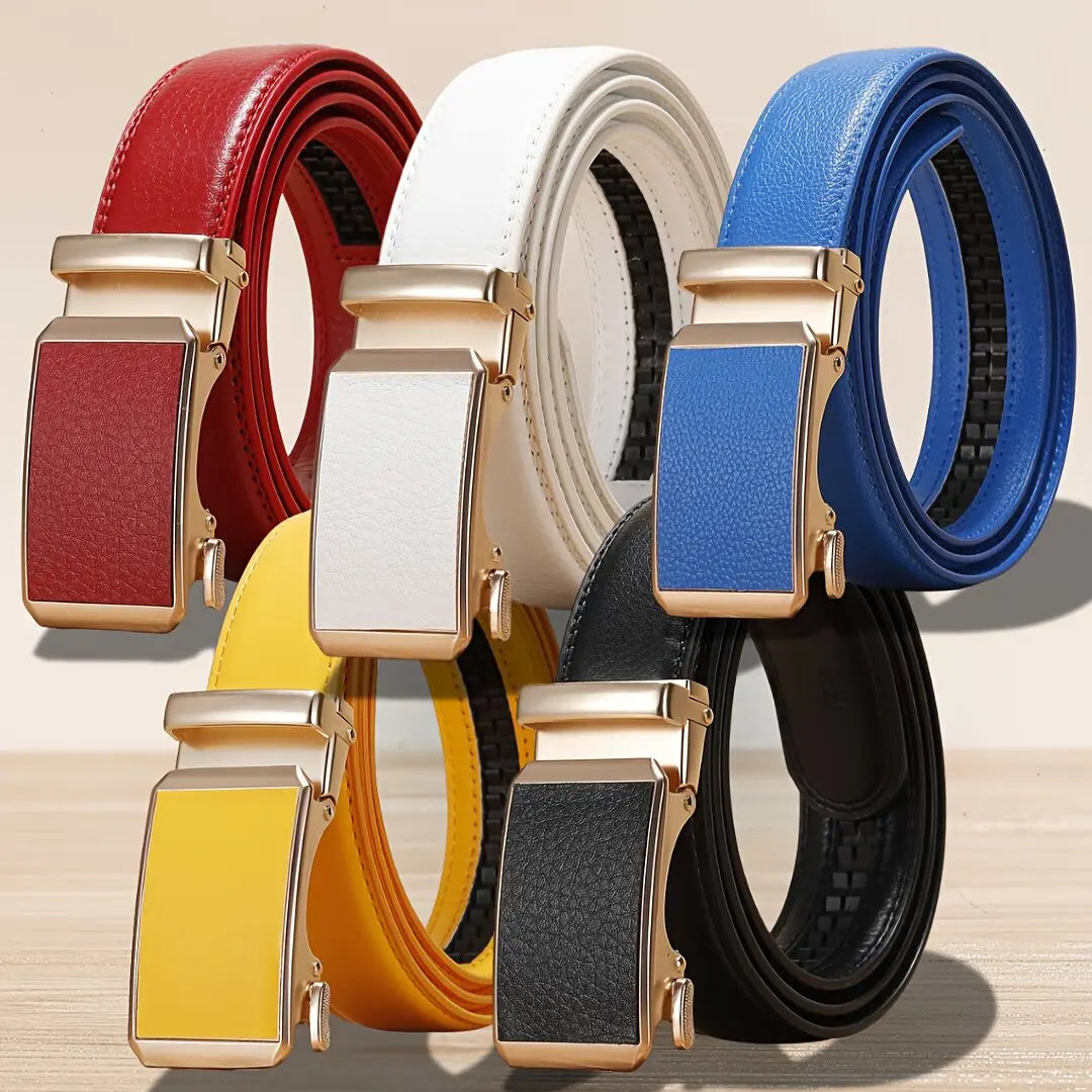 Women's Genuine Leather Belt — Multi-Colour Elegant Strap for Dresses & Business