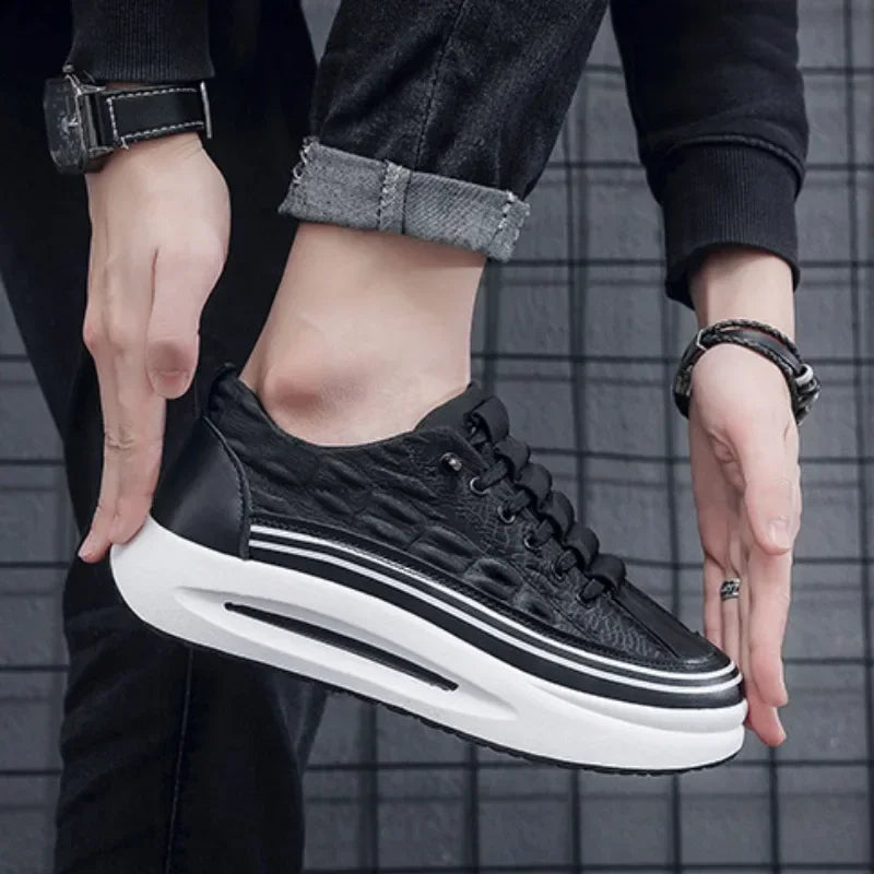 Men's Non-Slip Platform Sneakers — Breathable Casual Loafers