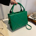 Women's Large Capacity Plaid Crossbody Shoulder Bag — Casual Fashion Tote Gift