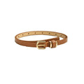 Women's Fashion Faux Leather Waist Belt — Solid Slim Strap for Dresses