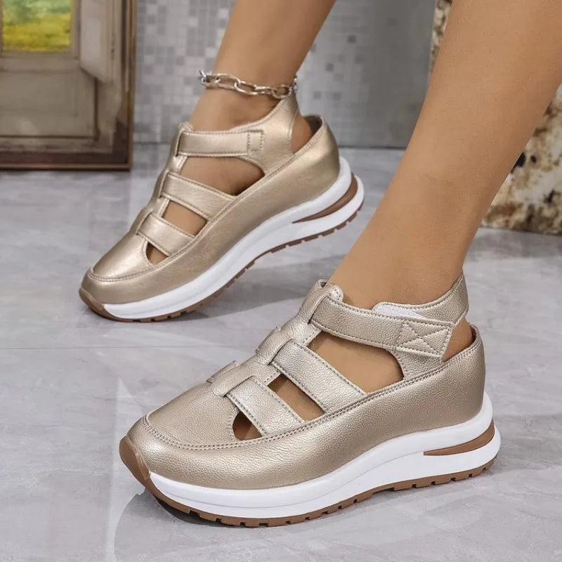 Women's Platform Wedge Gladiator Sandals — High Heel Open Toe Summer Shoes