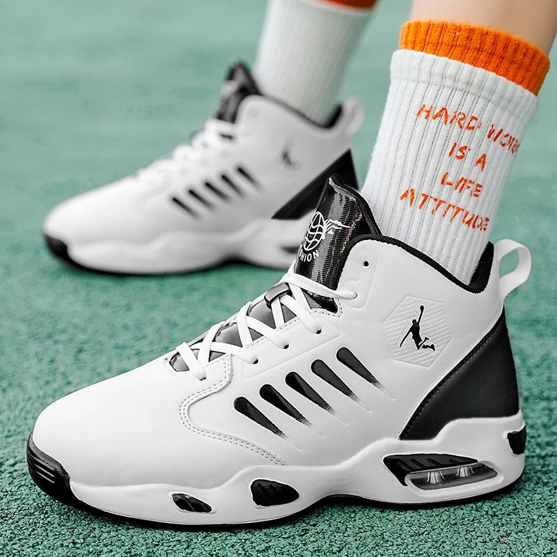 Men's Basketball & Athletic Shoes — Cushioned High-Top Sneakers