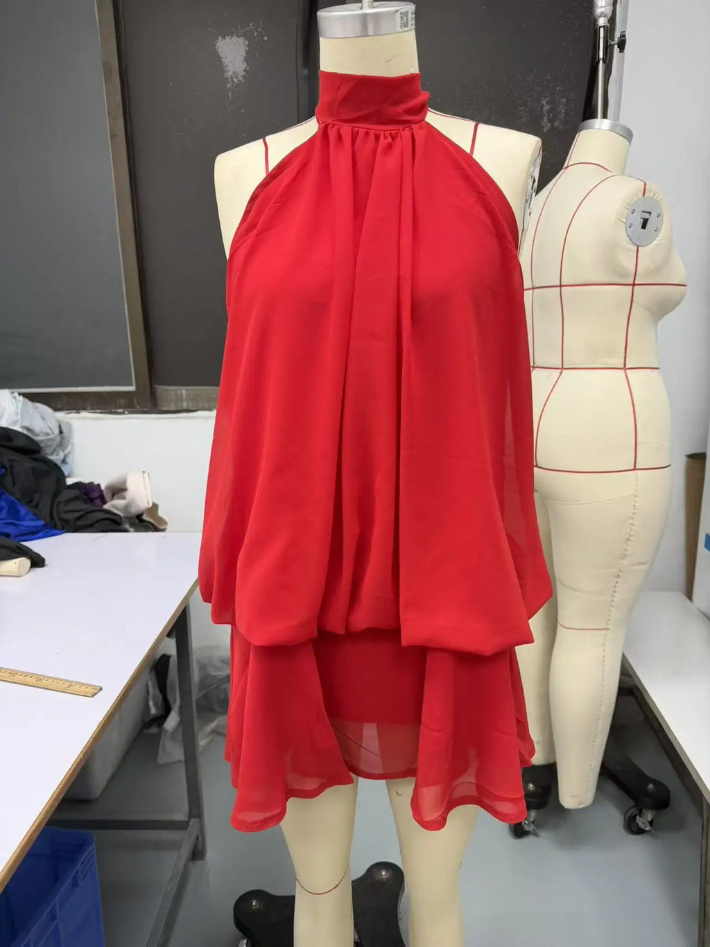 Women's Sexy Backless Slim-Fit A-Line Beachwear Dress