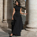Women's Sleeveless Solid Color A-Line Party & Prom Dress