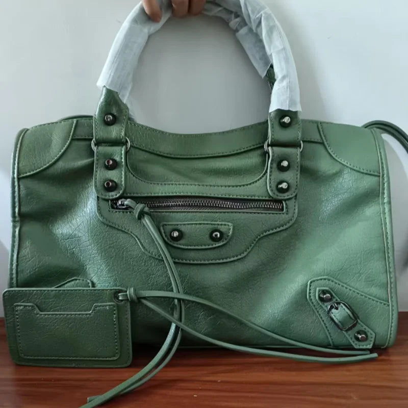 Women's Motorcycle Hobo Crossbody Bag — 2026 High Capacity Luxury Travel Shoulder Bag
