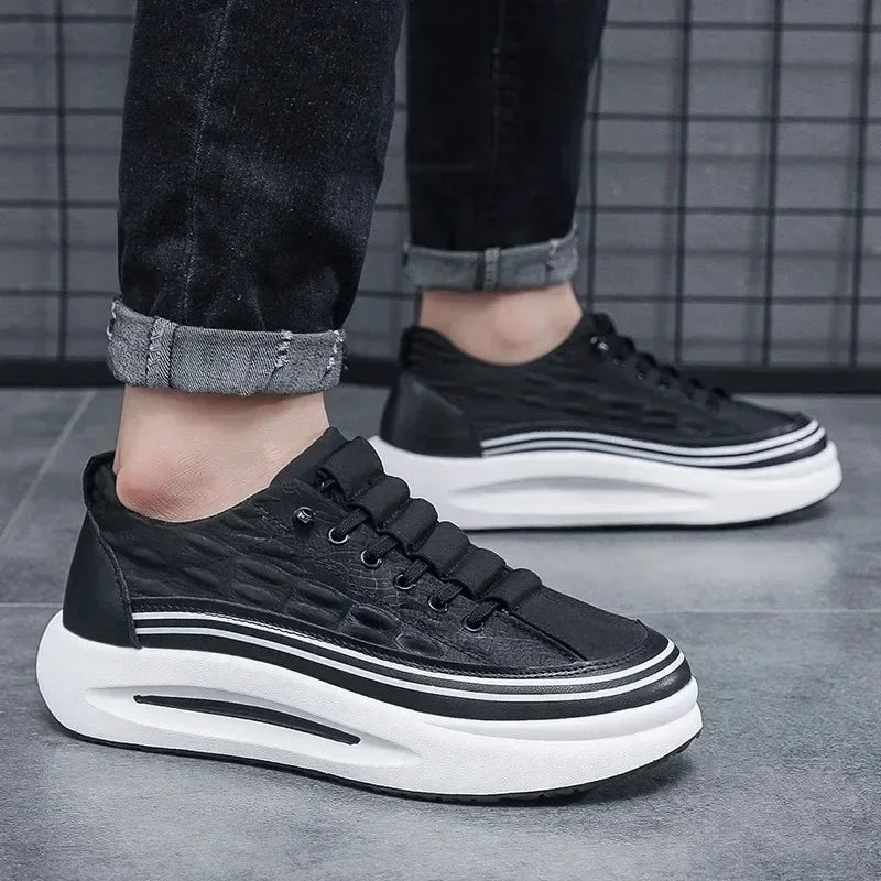 Men's Non-Slip Platform Sneakers — Breathable Casual Loafers