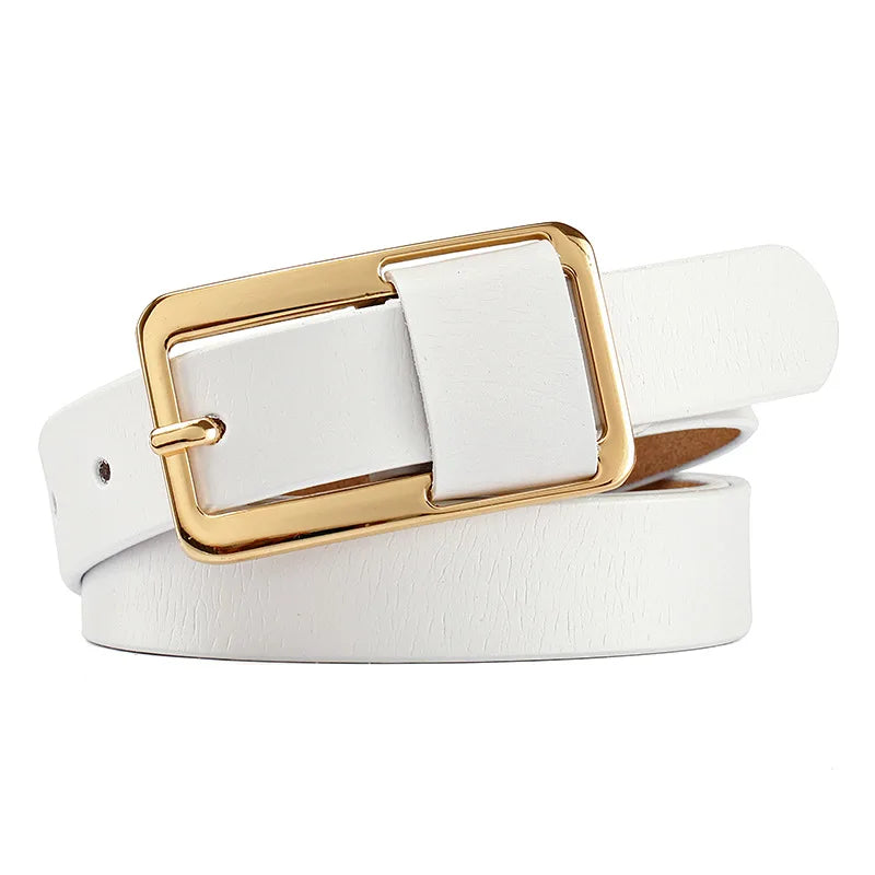 Women's Wide Cinched Waist Belt — Luxury Designer Leather Suit Waistband (105 cm)