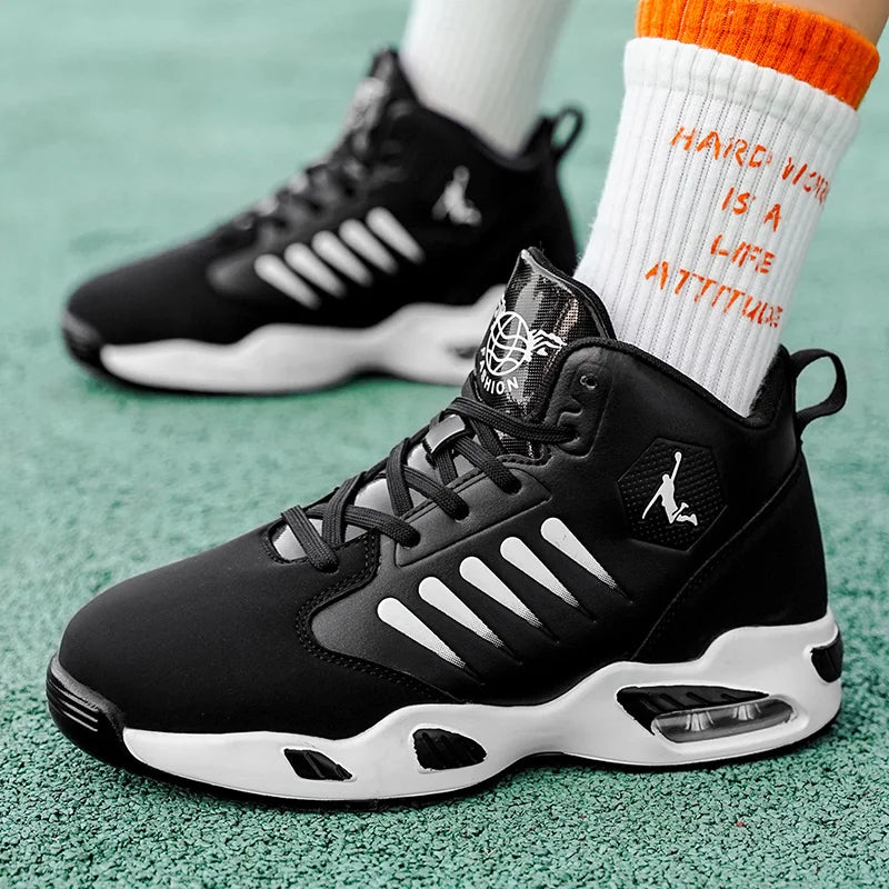 Men's Basketball & Athletic Shoes — Cushioned High-Top Sneakers