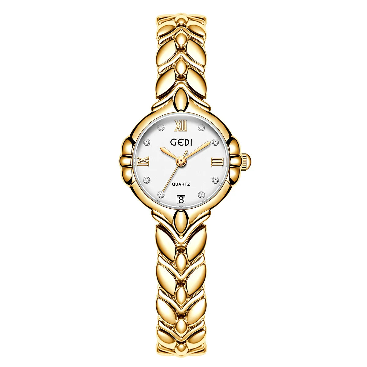 Women's Elegant Oval Stylish Alloy Bracelet Adjustable Clasp Quartz Watch