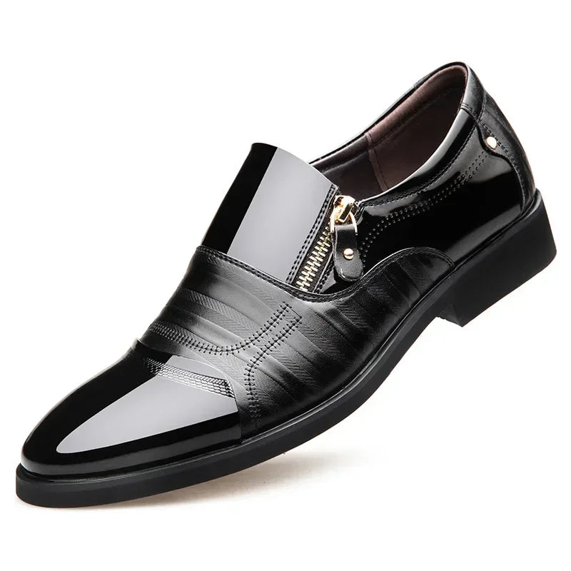 Men's Business Oxford Dress Shoes — Leather Formal Footwear