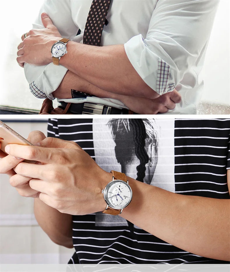 Men's Luxury Automatic Mechanical Watch — Military Style Waterproof Wristwatch