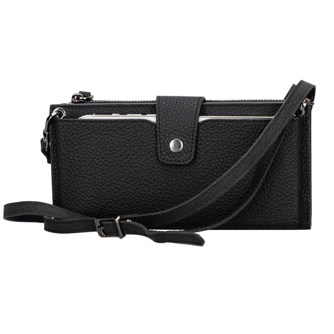 Kaycee Leather Women's Cell Phone Wallet with Strap